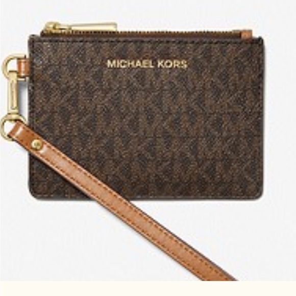MICHAEL Michael Kors Accessories - Michael Kors Small Logo Coin Wristlet NWT